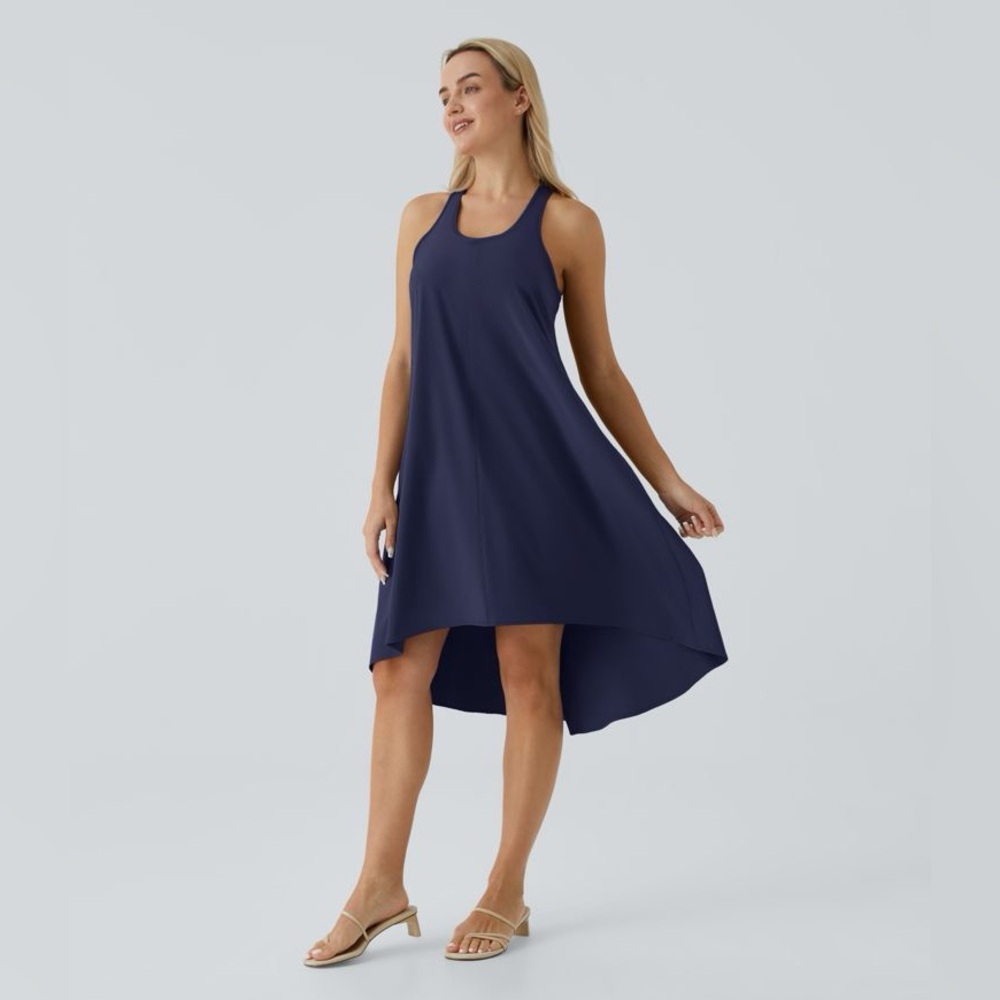 HALARA Breezeful™ Racerback High Low Flowy Midi Dress - size XLarge